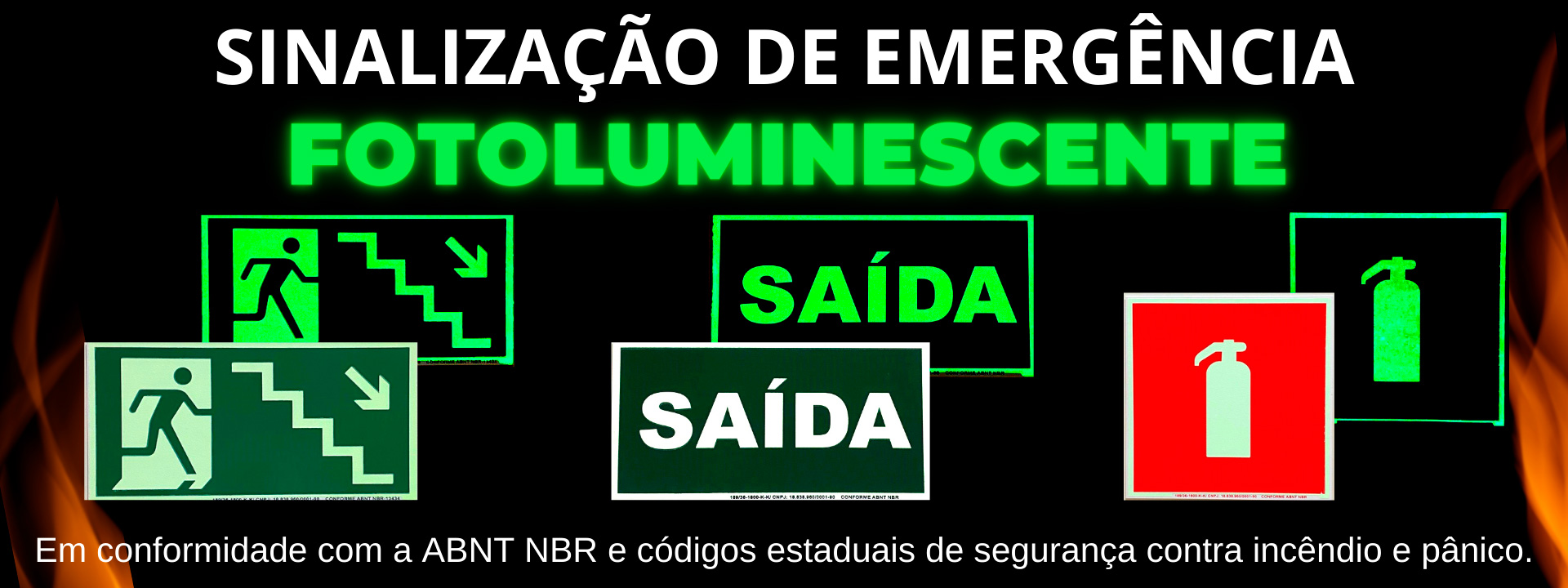 Sinalização de Emergência Fotoluminescente